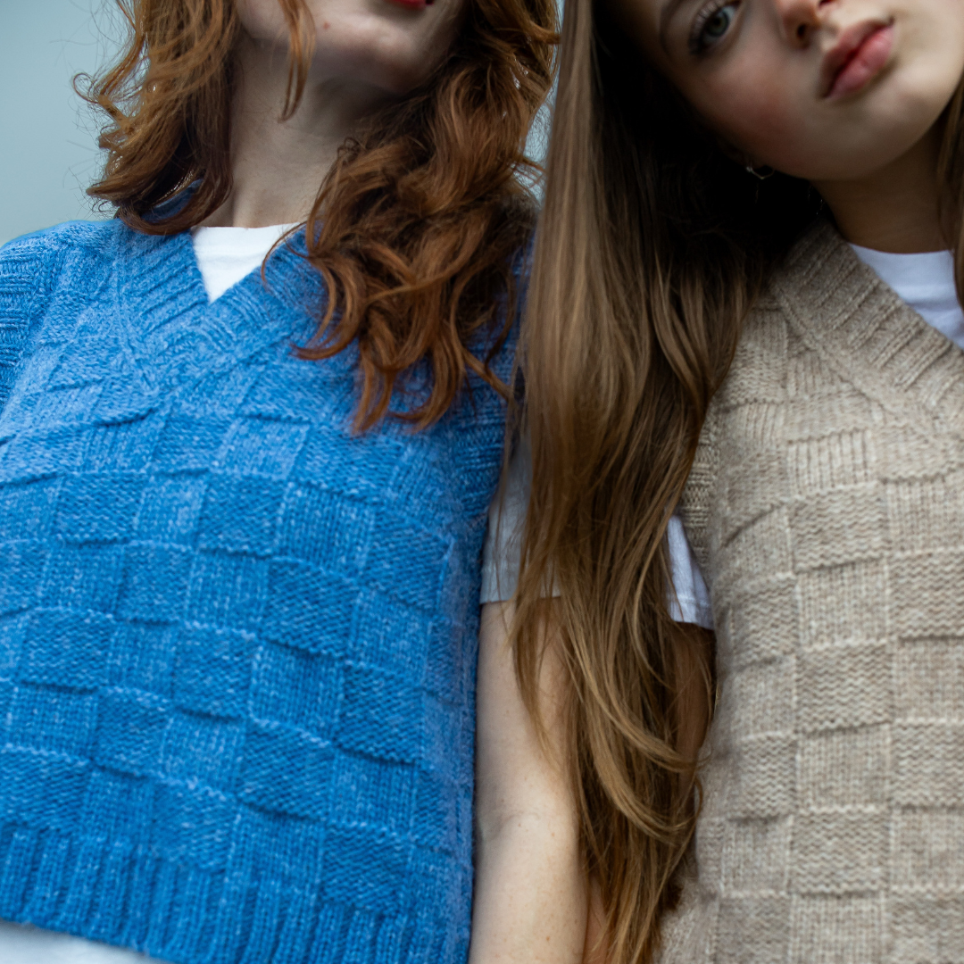 Puzzle Vest - Sky Blue